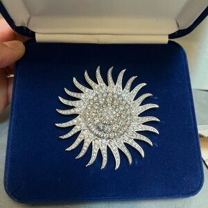 Camrose & Kross Silver Sunburst Brooch